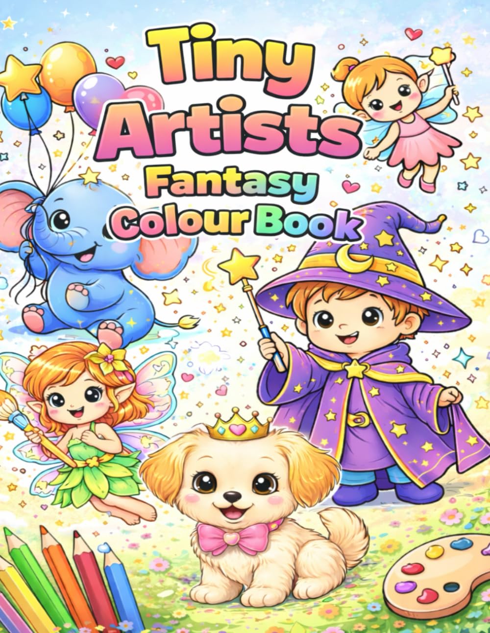 Tiny Artists Fantasy Coloring Book: Fun and Easy Coloring Pages for Toddlers and Preschoolers Ages 3-8
