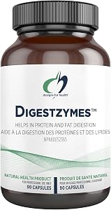Designs for Health Digestzymes - Digestive Enzymes with Betaine HCl (Betaine Hydrochloride) + Pepsin Supplement - Non-GMO + Gluten-Free (90 Capsules)