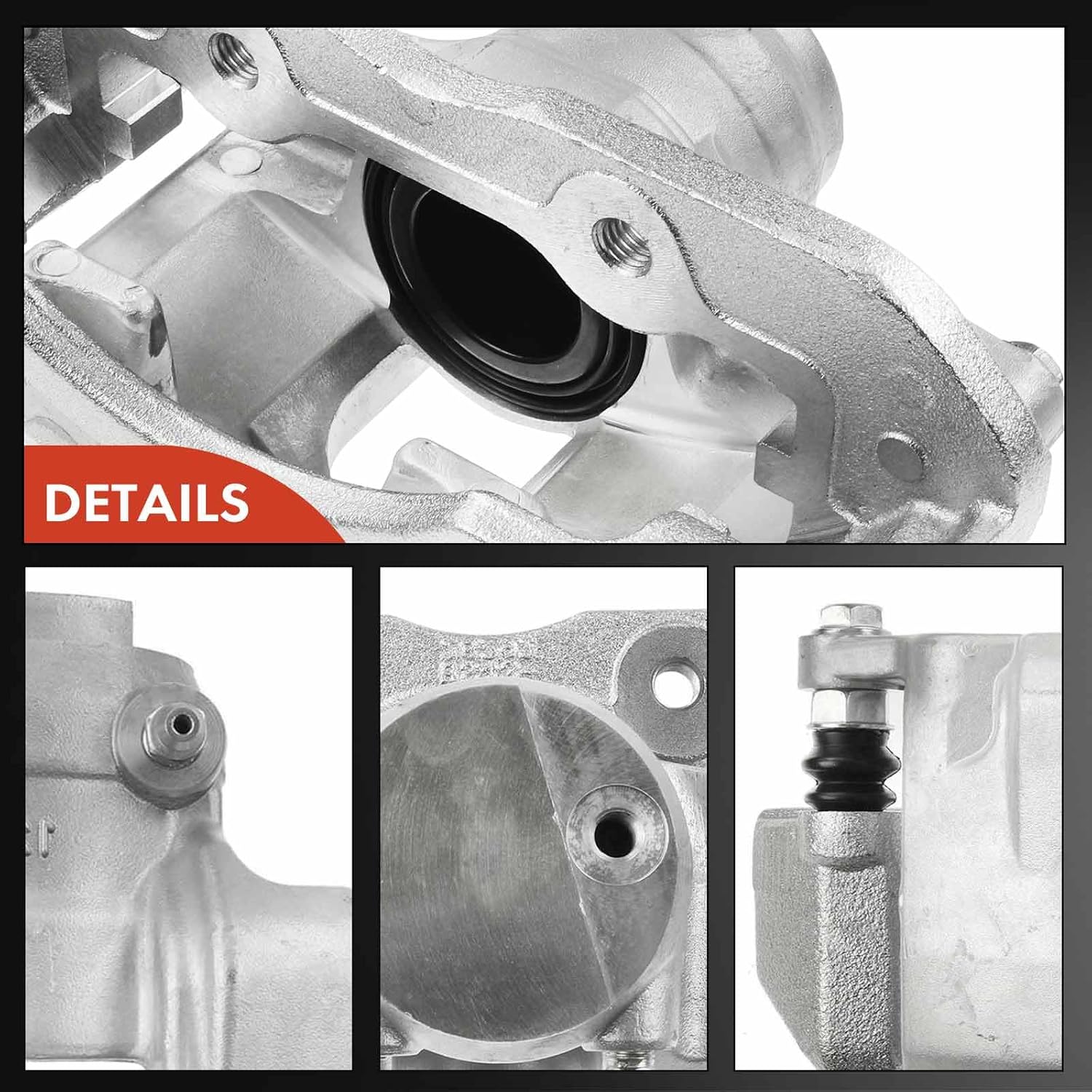 A-Premium Disc Brake Caliper Assembly with Bracket Compatible with Select Ford Models - Focus 2008 2009 2010 2011 - Front Driver and Passenger Side, 2-PC Set