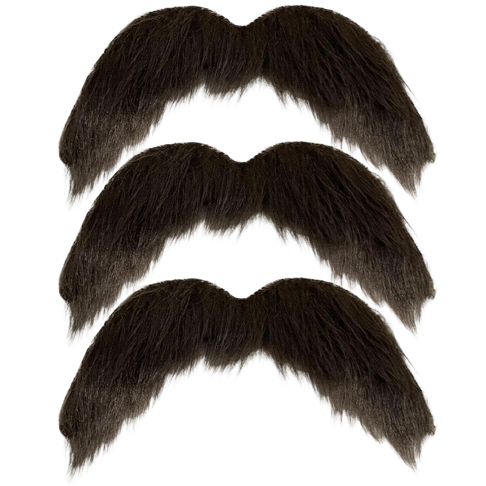 Ejufns Men's Brown 3 Pieces Of Simulation Beard, Funny Beard, Suitable For Masquerade Parties, Role-Playing, And Drama Performances.
