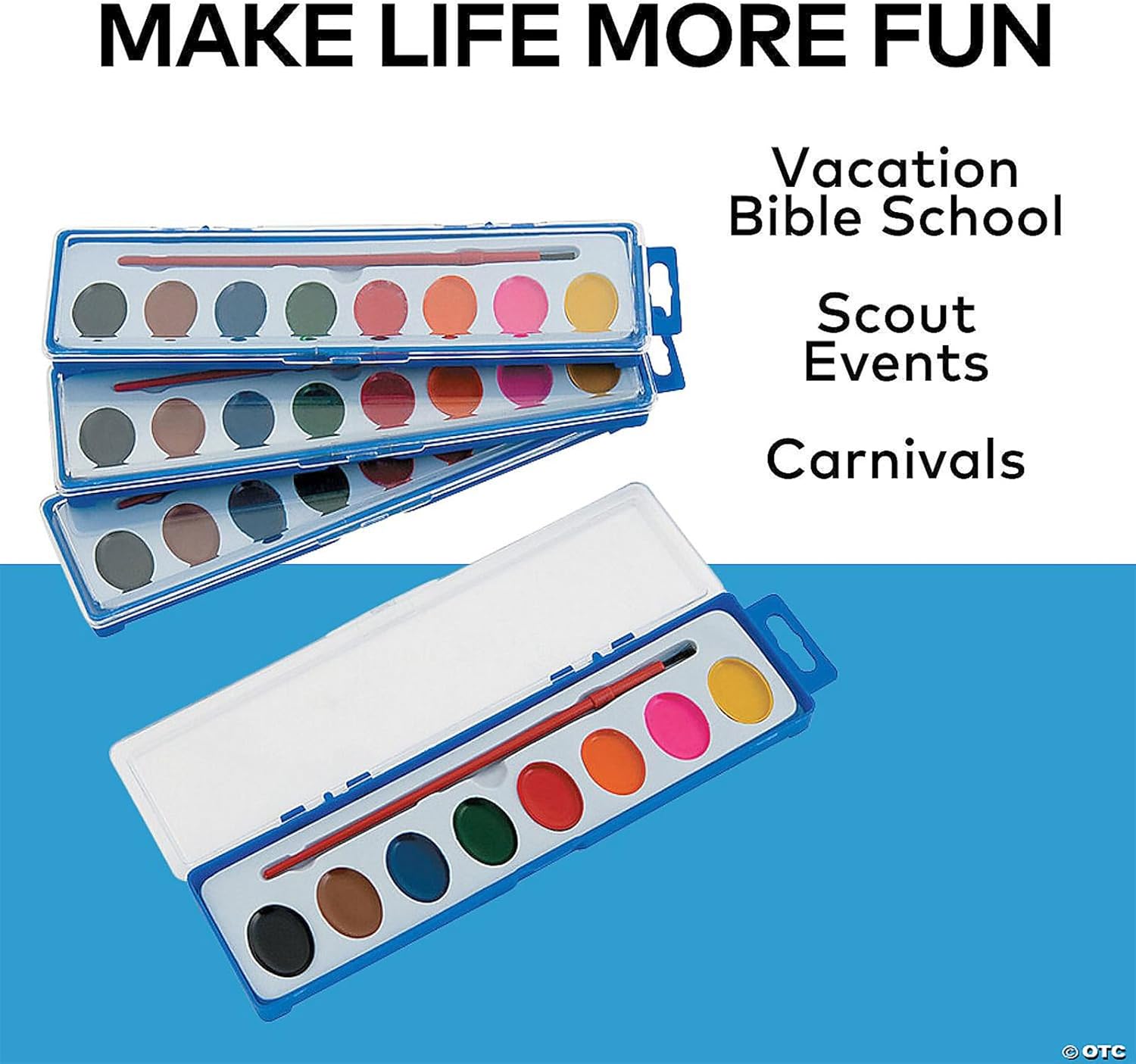 Watercolor Paint Trays-Classpack - 100 Pieces - Educational And Learning Activities For Kids
