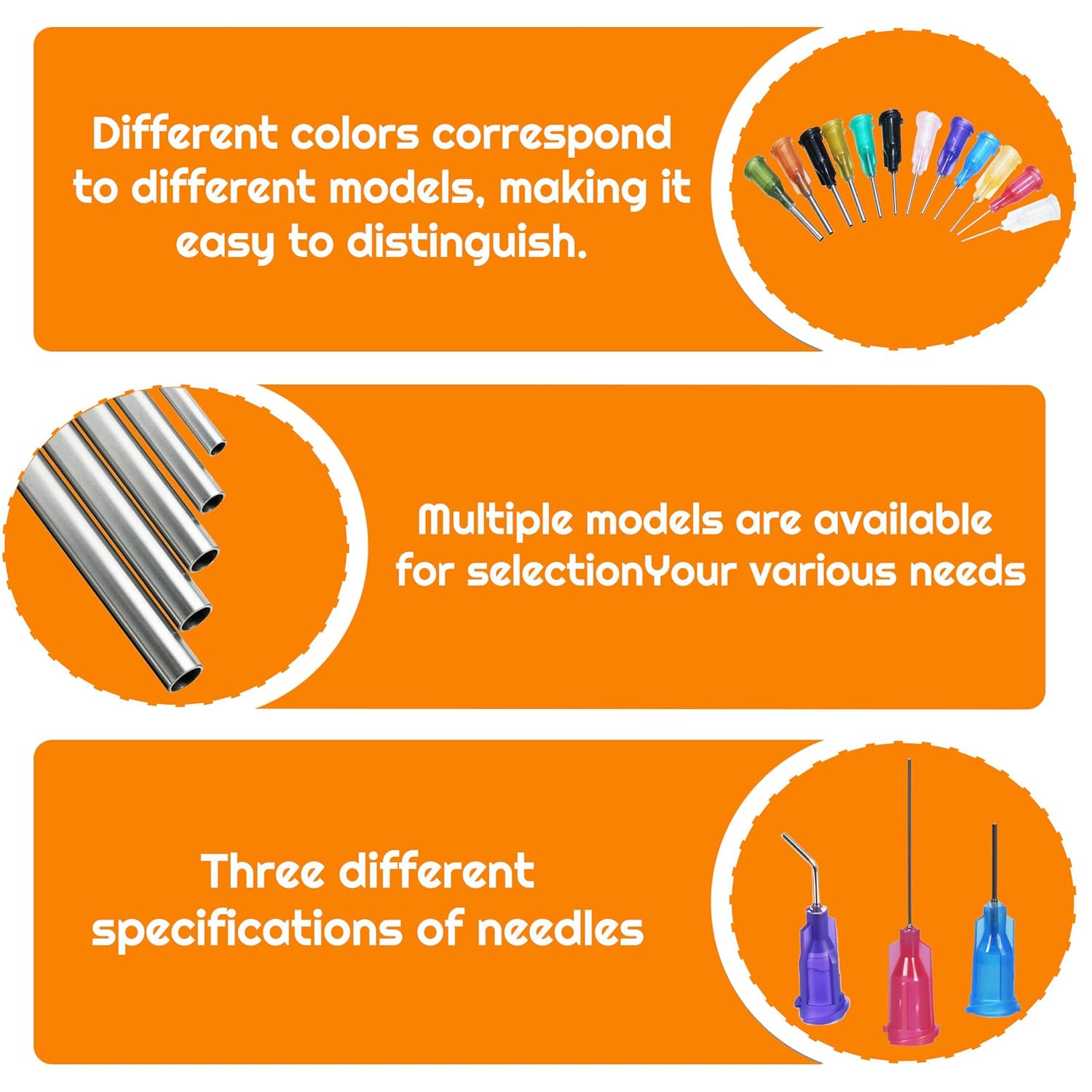 30values 104 Pieces Glue Dispensing nozzles Blunt-Nosed Needle Glue applicator, Used for applying Industrial Liquids, adhesives, Inks, perfumes, Lip glosses.0.5 inches
