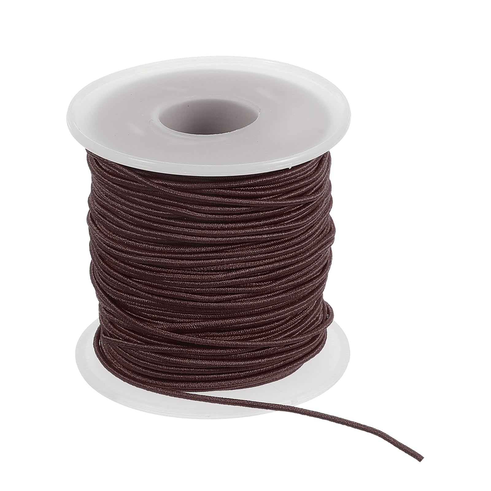 PATIKIL Elastic String for Bracelet 164 Ft/50 Meter Length 1.2 mm Dia, 1 Roll Sturdy Stretchy String Cord for Jewelry Making Necklace Beading Craft DIY, Brown