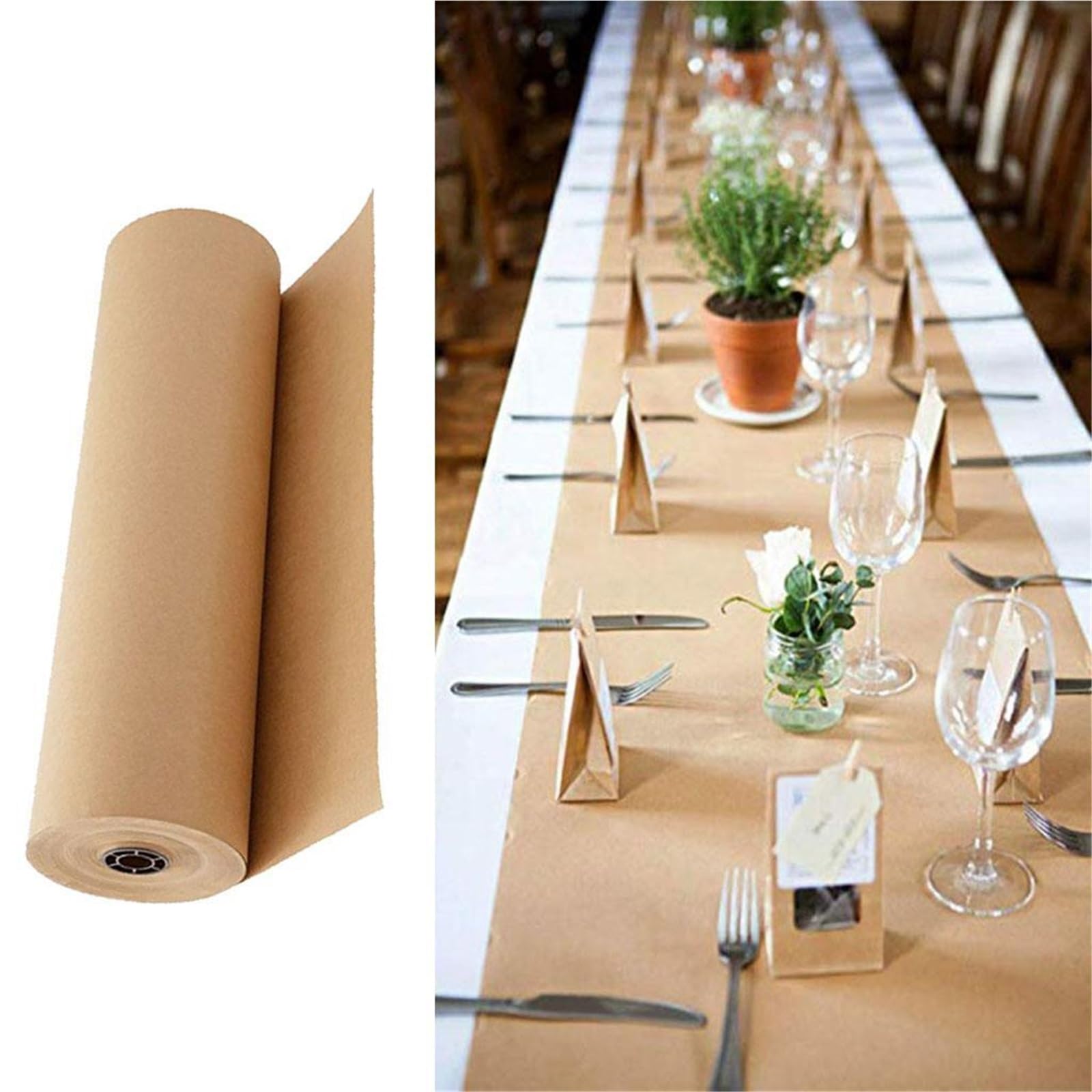 Rollo de papel 30 m ideal for envolver artes para Cumpleaños, Bodas | Rollo de papel for decoración del hogar, manualidades y bodas.