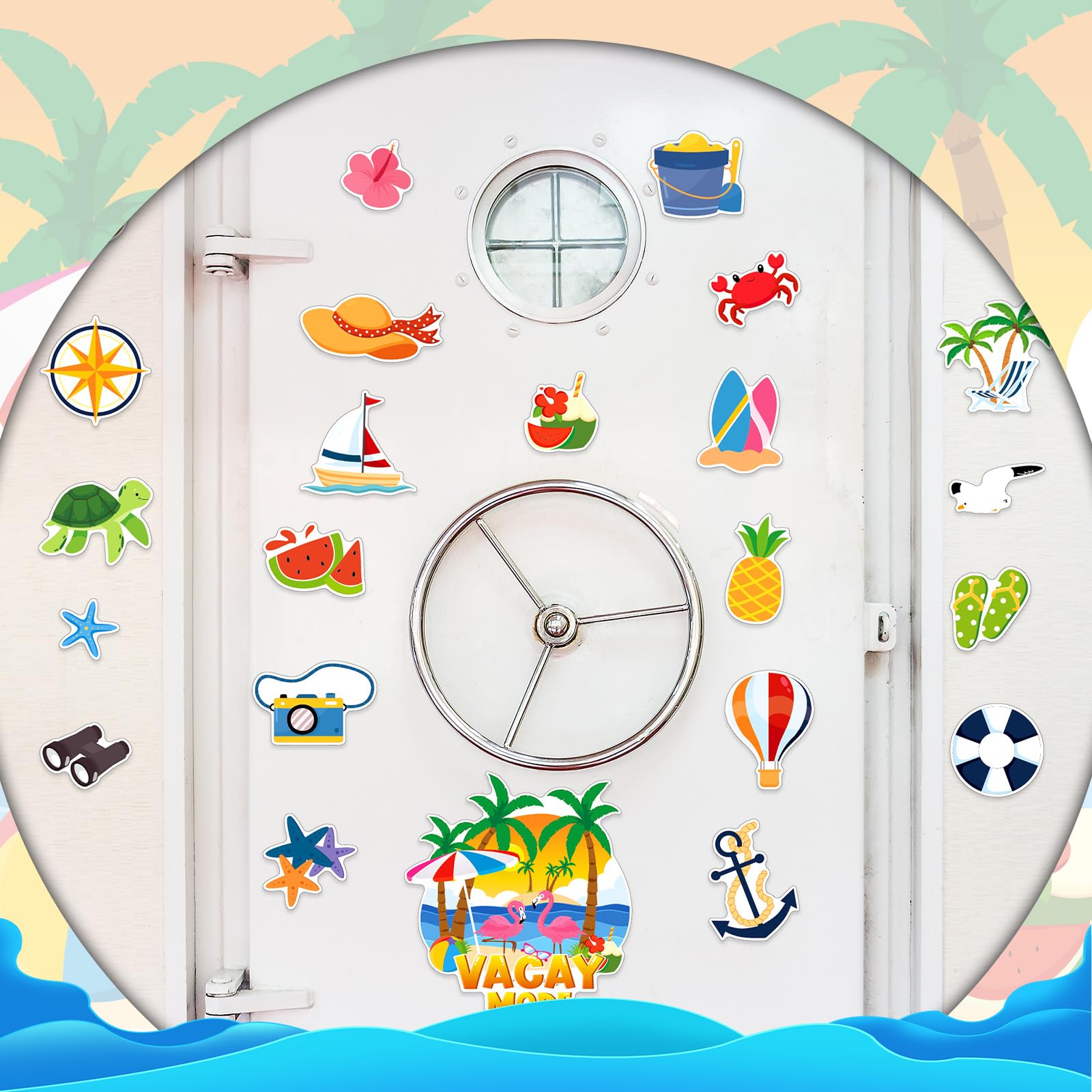 6 Pieces Cruise Door Magnets Decorations Cruise Door Decor - View #9