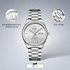Dissing hand watch – wristwatch stainless steel – simple watch men with date – watches for everyday life & office – wristwatches for men