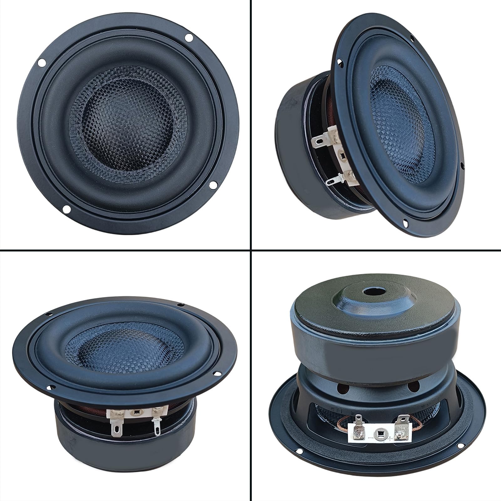 4 "Subwoofer, 40W Bacino Bass Altoparlante Alta Sensibilità Basso End Home Suono Superiore Bassa Frequenze Adatto per Teatro