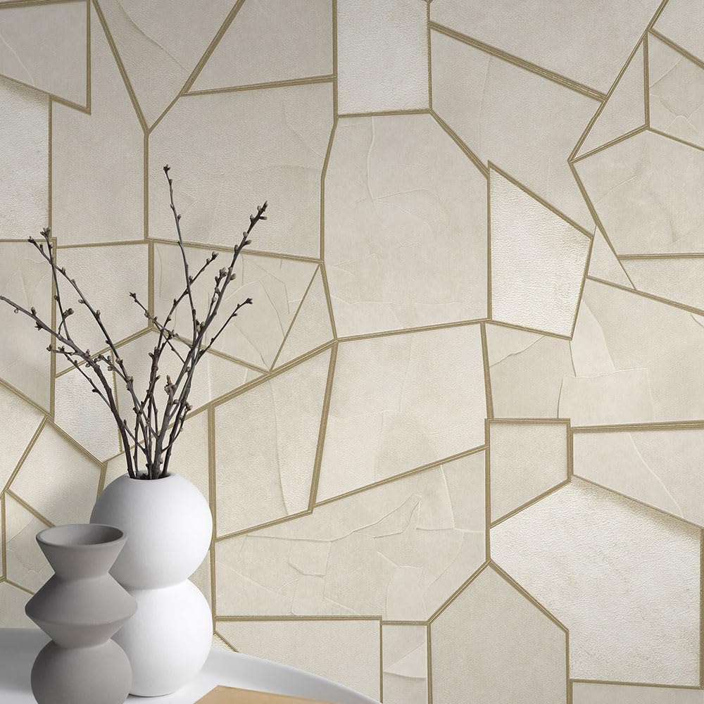 Elle By Erismann Mosaique Textured Vinyl Wallpaper