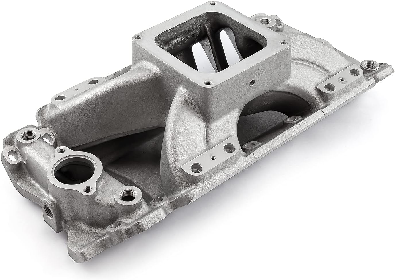 Speedmaster PCE148.1013 Compatible with Chevy BBC 454 Rect Port Dominator w/Inj Ports High Rise Intake Manifold Satin