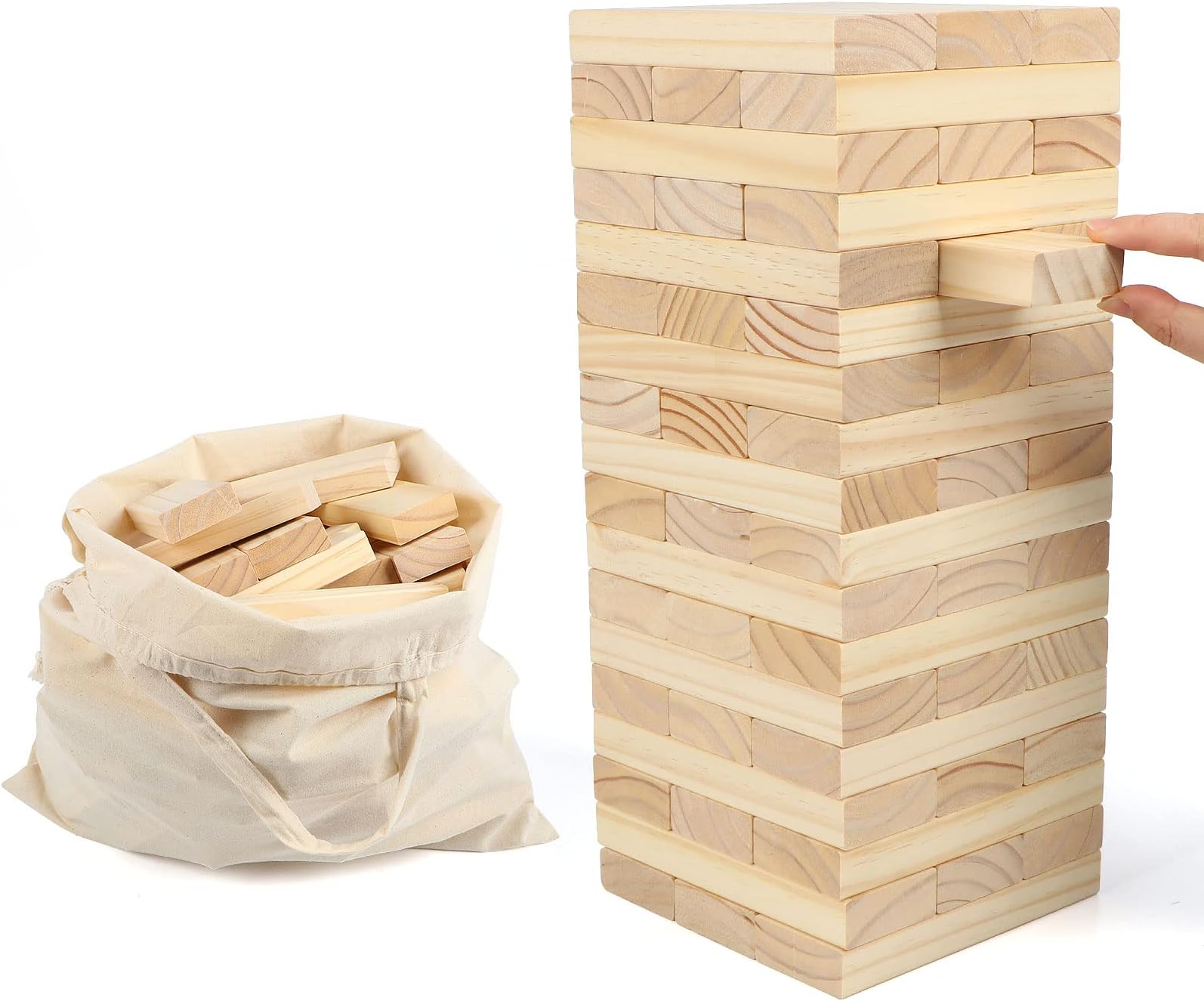 Hello Summer Vivo Technologies Giant Jumbo Tumbling Tower Wooden Blocks ...