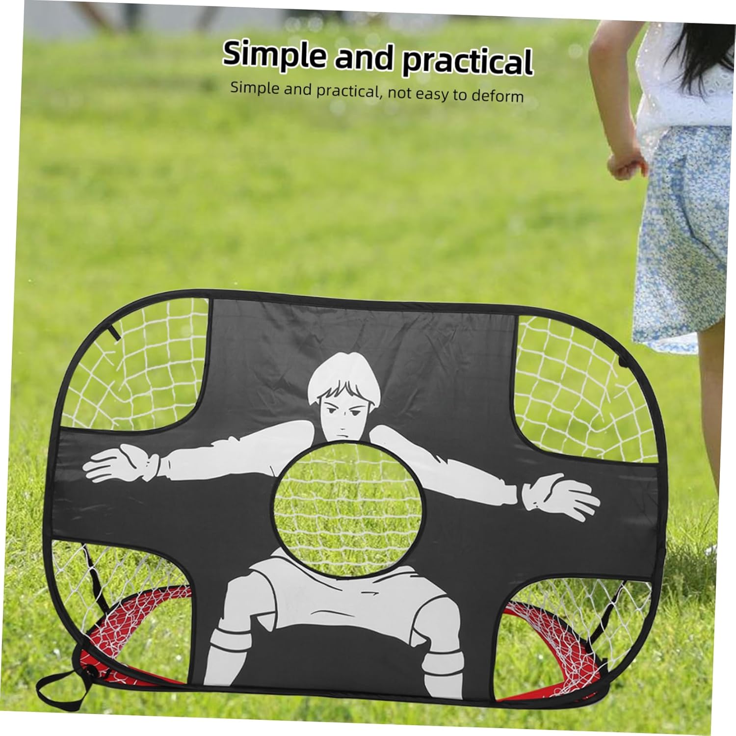 Boy Girl's Soccer Goals Portable Boys and Girls Soccer Net Mesh Grid Net Training Football Goal Tool
