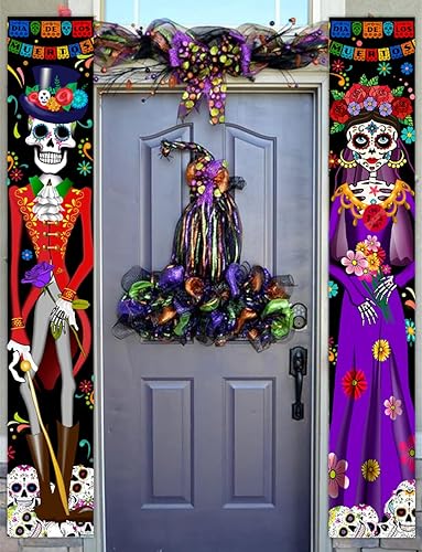 Miniatura 4 de Decoración del Día de los Muertos, decoración del Día de los Muertos, decoración mexicana, fiesta mexicana, calavera de azúcar, flores,