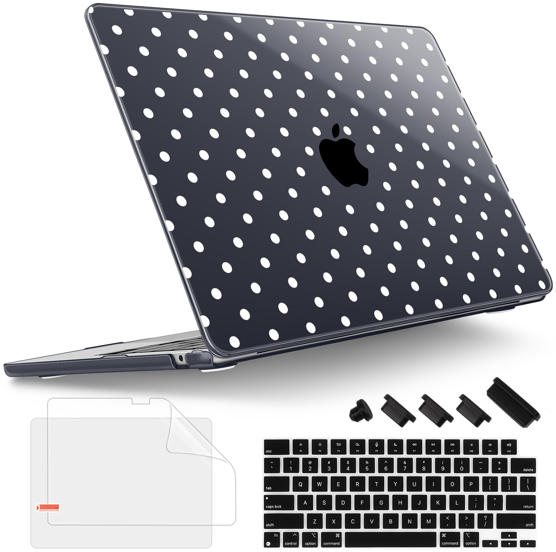 Tuiklol Custodia rigida in plastica per MacBook Air da 13,6 pollici 2026 2025 2024 2022 Release M4 M3 M2 chip modello A3449 A3240 A3113 A2681, cover rigida in plastica per MacBook Air 13,6 pollici con