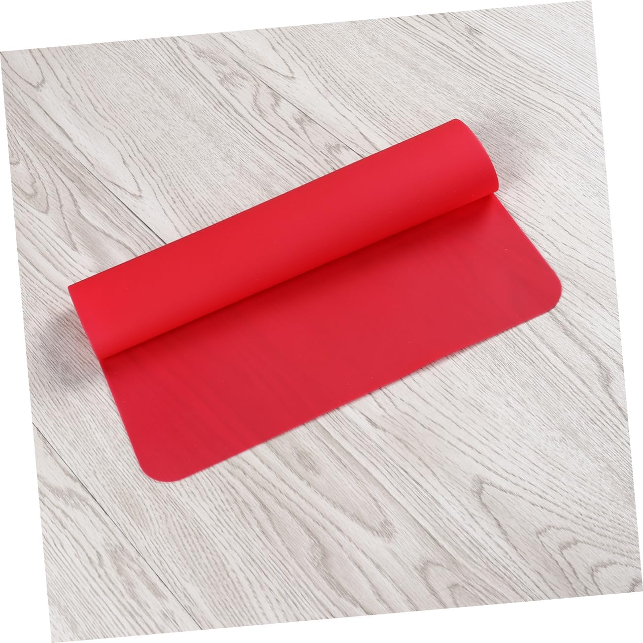 SOLUSTRE 2pcs Hot Pad for Dining Table Non- Insulation Mat Red Food-Grade Easy to Clean Flexible Texture for Bowls and Cups