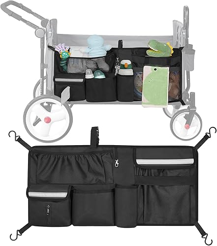 ORKELS Red de carga para carriola, compatible con todos los modelos WONDERFOLD de la serie W, organizador de accesorios para cochecito con múltiples