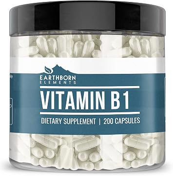 Earthborn Elements Vitamin B1, Thiamine Mononitrate, Pure & Undiluted, No Additives