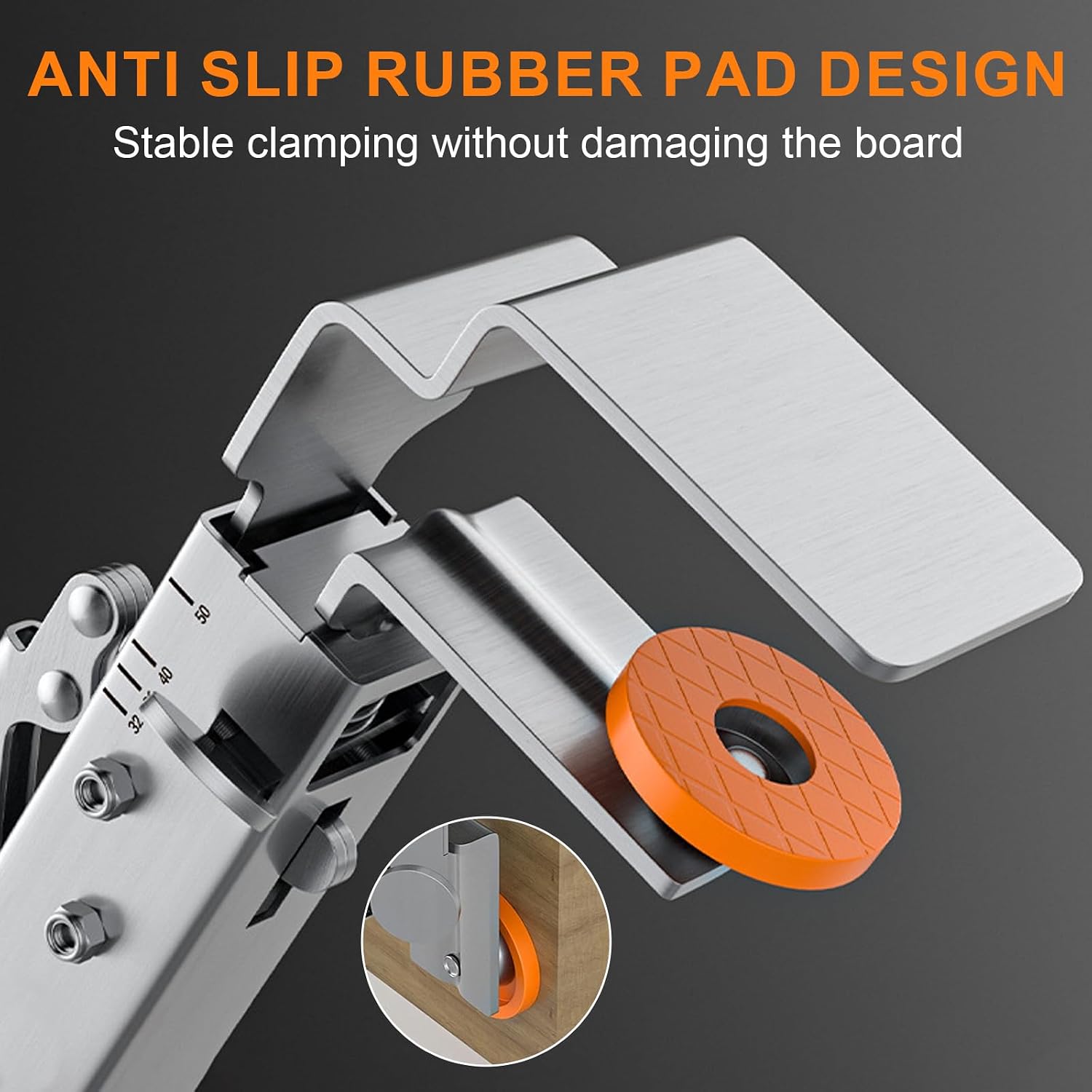 2 Pcs Drawer Front Installation Clamps, Cabinet Clamps for Drawer Panel Installation Fixing Clips Face Drawer Panel Installation Fixing Clips, Fast & Labour Saving (2 Pcs Silver)