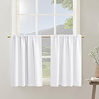 Vista 10 de Cortinas azul marino para autocaravanas RV Camper, juego de 2 paneles con bolsillo para la barra, cortinas oscuras para oscurecer la habitación