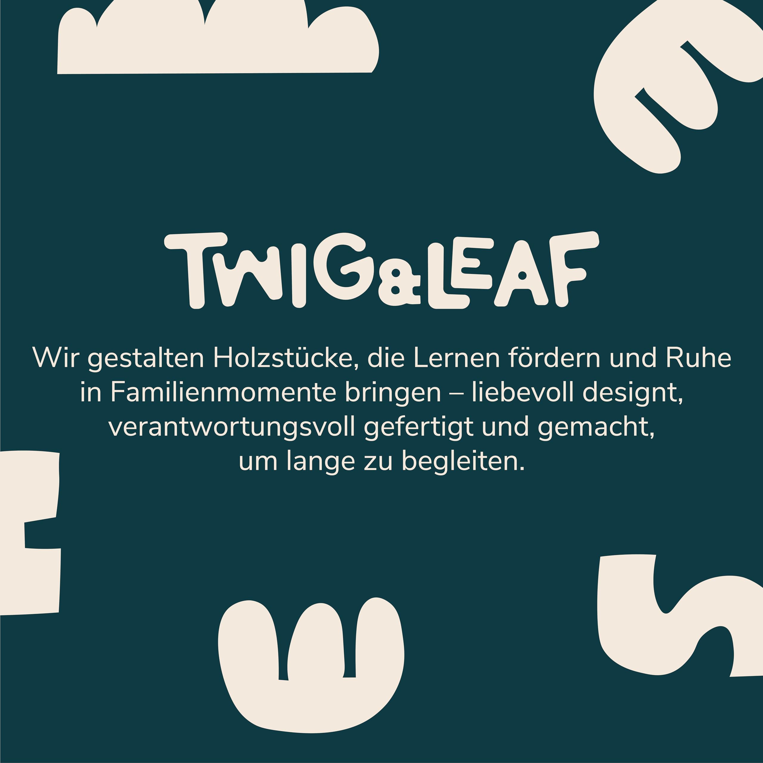 Twig & Leaf Rechenschieber für Kinder aus Holz, Dinosaurier Abakus Montessori Spielzeug zum Rechnen & Zählen Lernen, Zählrahmen 1. Klasse & Vorschule, Nachhaltiges Lernspielzeug aus Holz & Metall