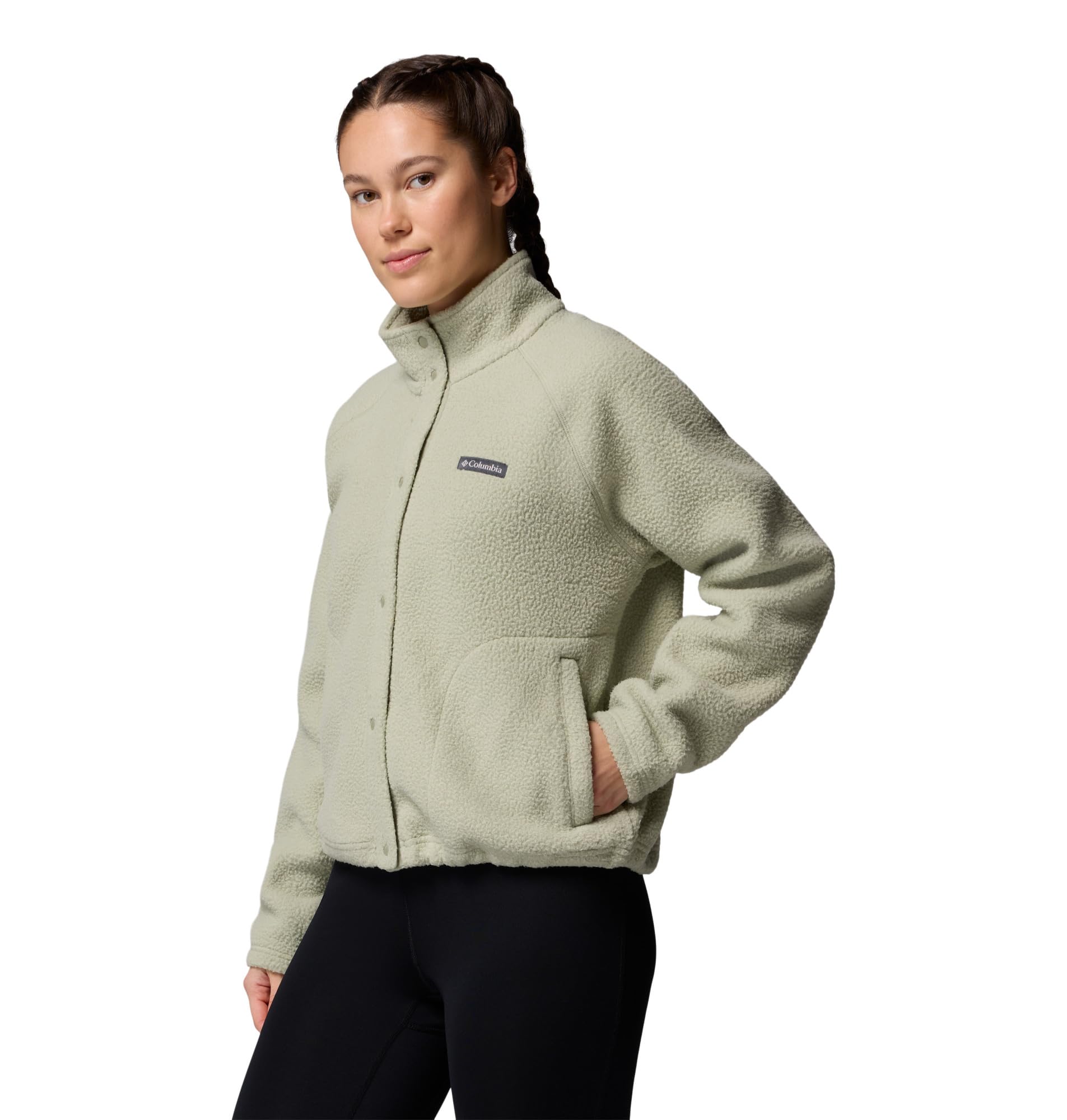 Columbia Damska kurtka polarowa Jasper Ridge Pebbled Full Snap, Safari, S