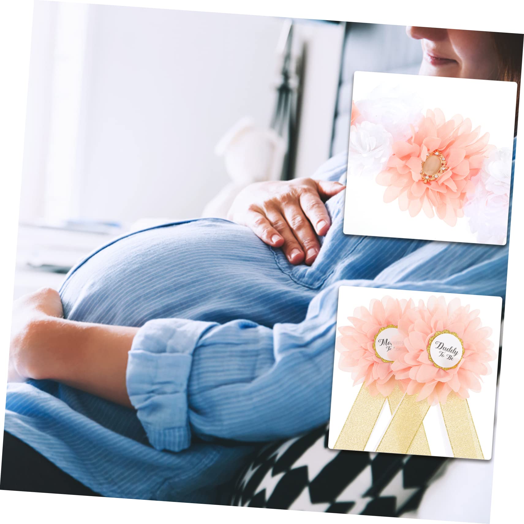 TOPBATHY 4 Set Di Fasce Per Gravidanza E Maternità Per Fascia Per Neonato Corsage Per Mamma