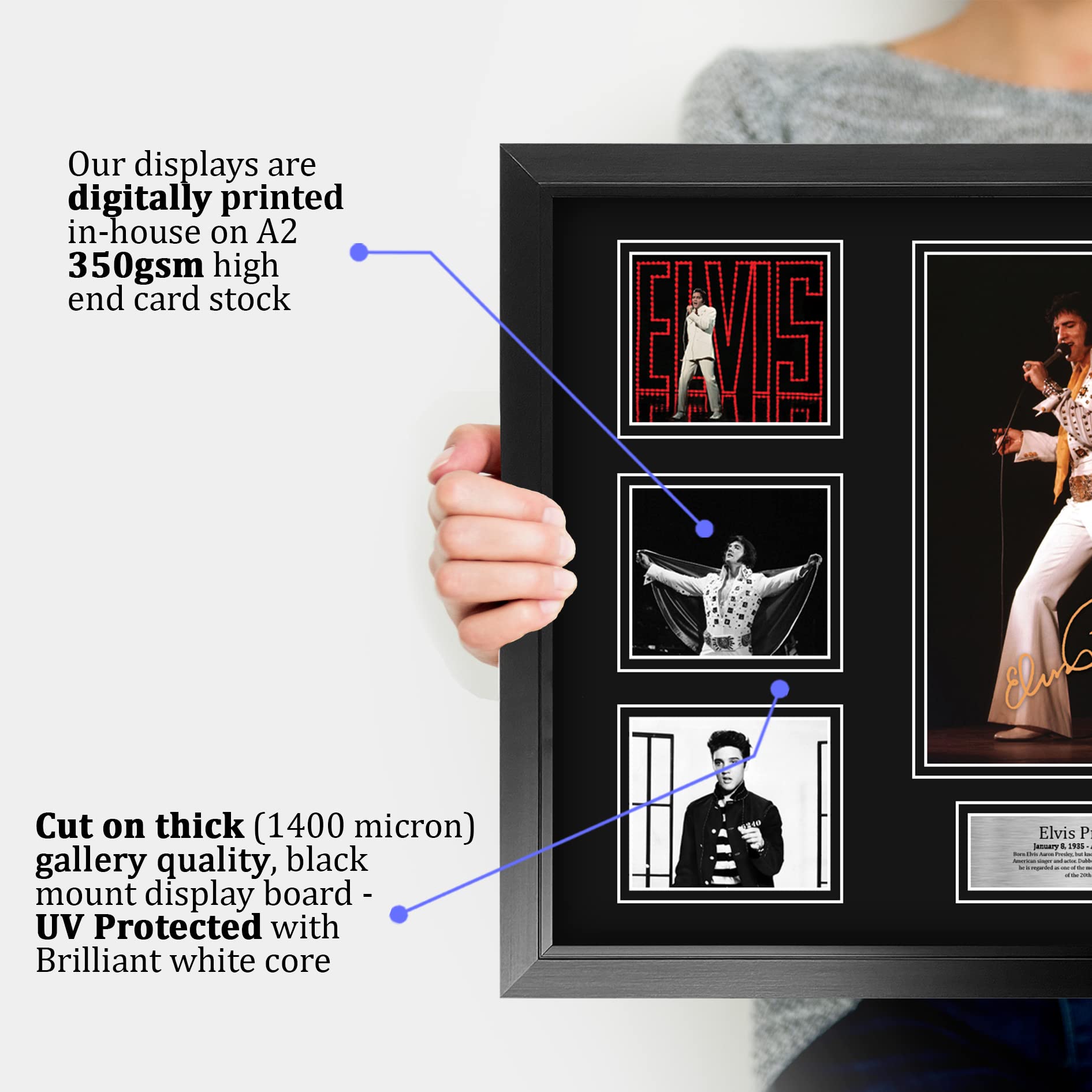 ELVIS PRESLEY * The King / Jailhouse Rock * U.S. $2 Bill with COLLECTIBLE FOLIO