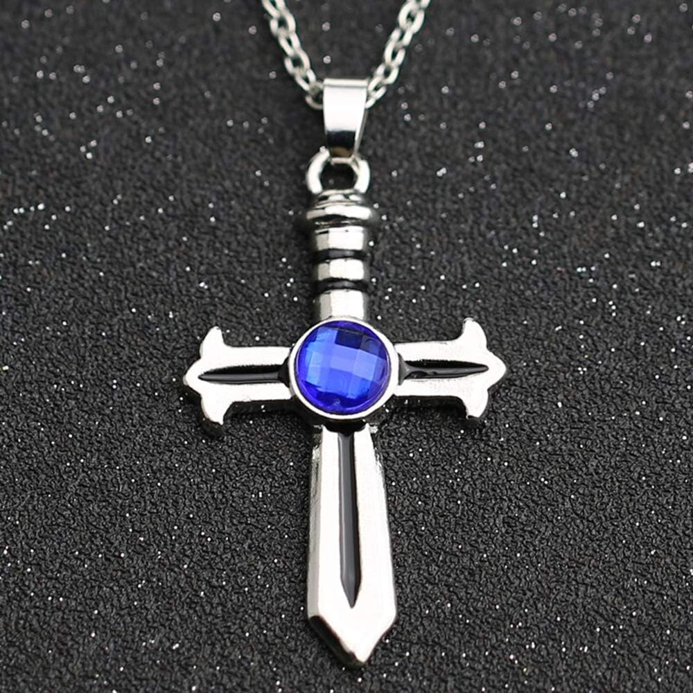 OfficialOtaku Gray Fullbuster Sword Cross Cosplay Pendant Chain