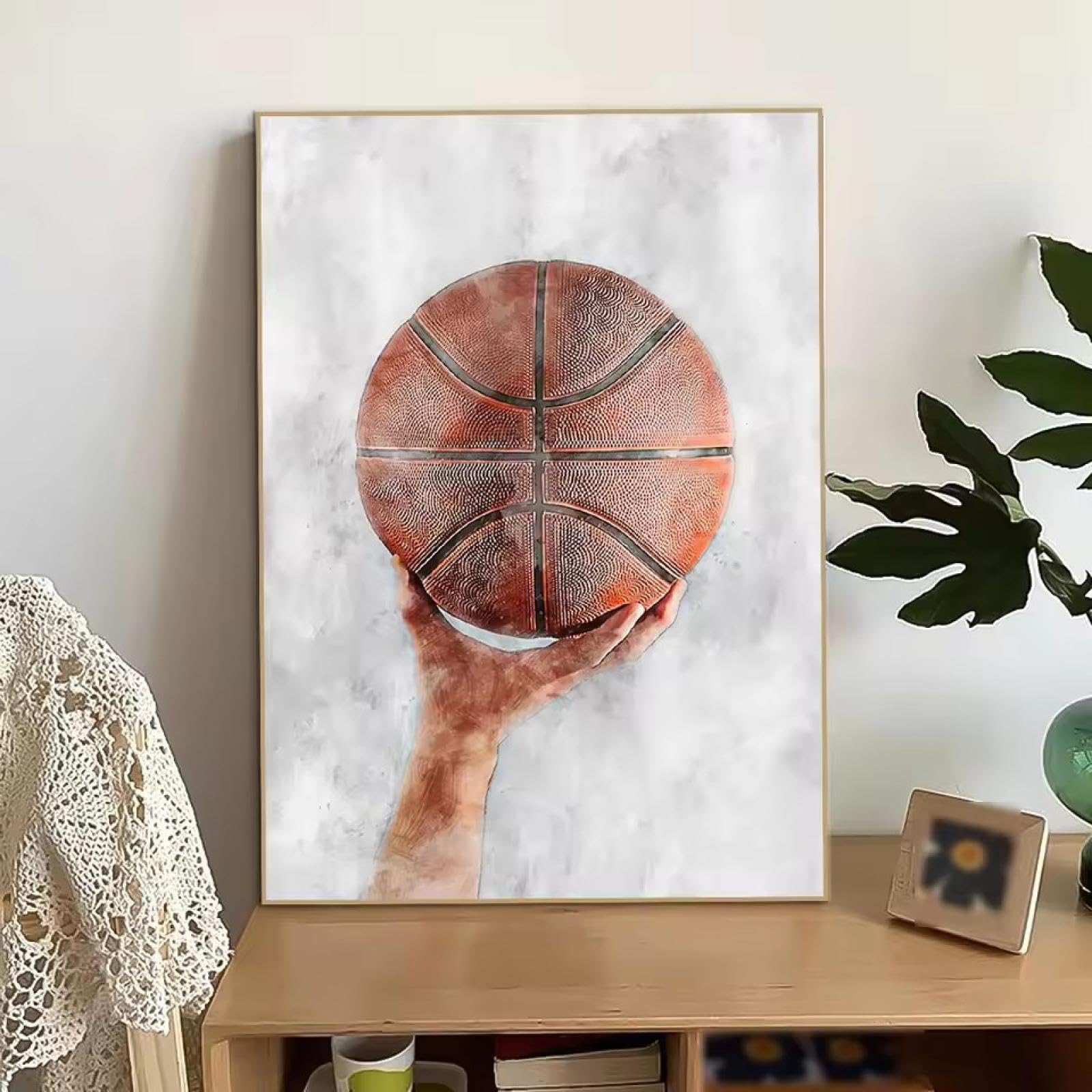 Peinture pour chambre déco basket-ball et salon moderne