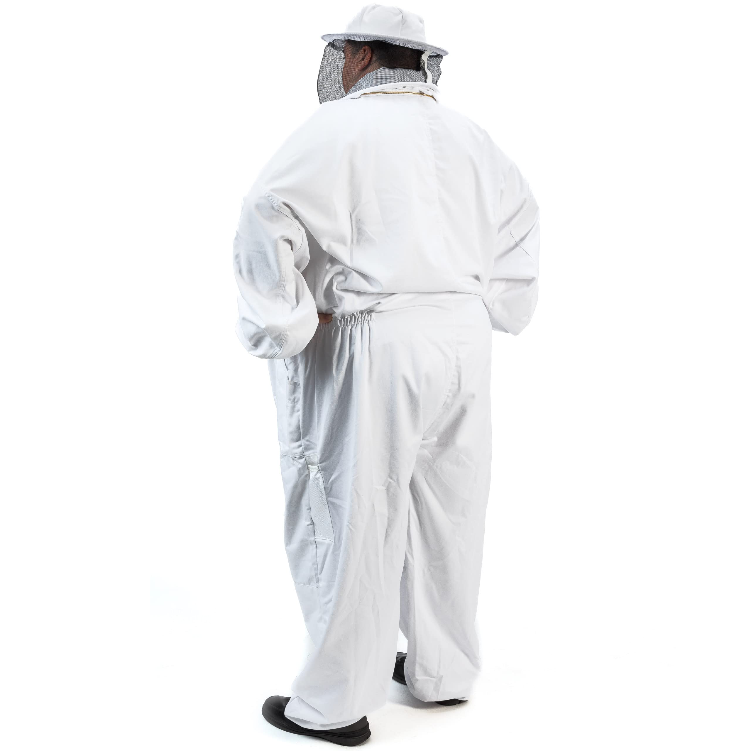 Humble Bee Übergröße 410 Polycotton-Imkeranzug mit Rundschleier, Anti-Blitz weiß