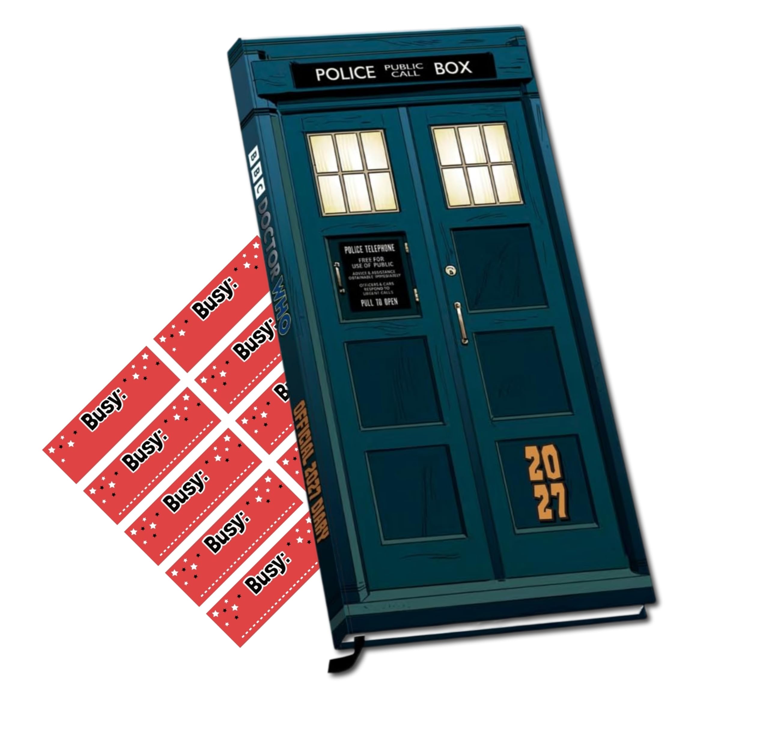 Doctor Who 2027 Slim Diary with Free Stickers