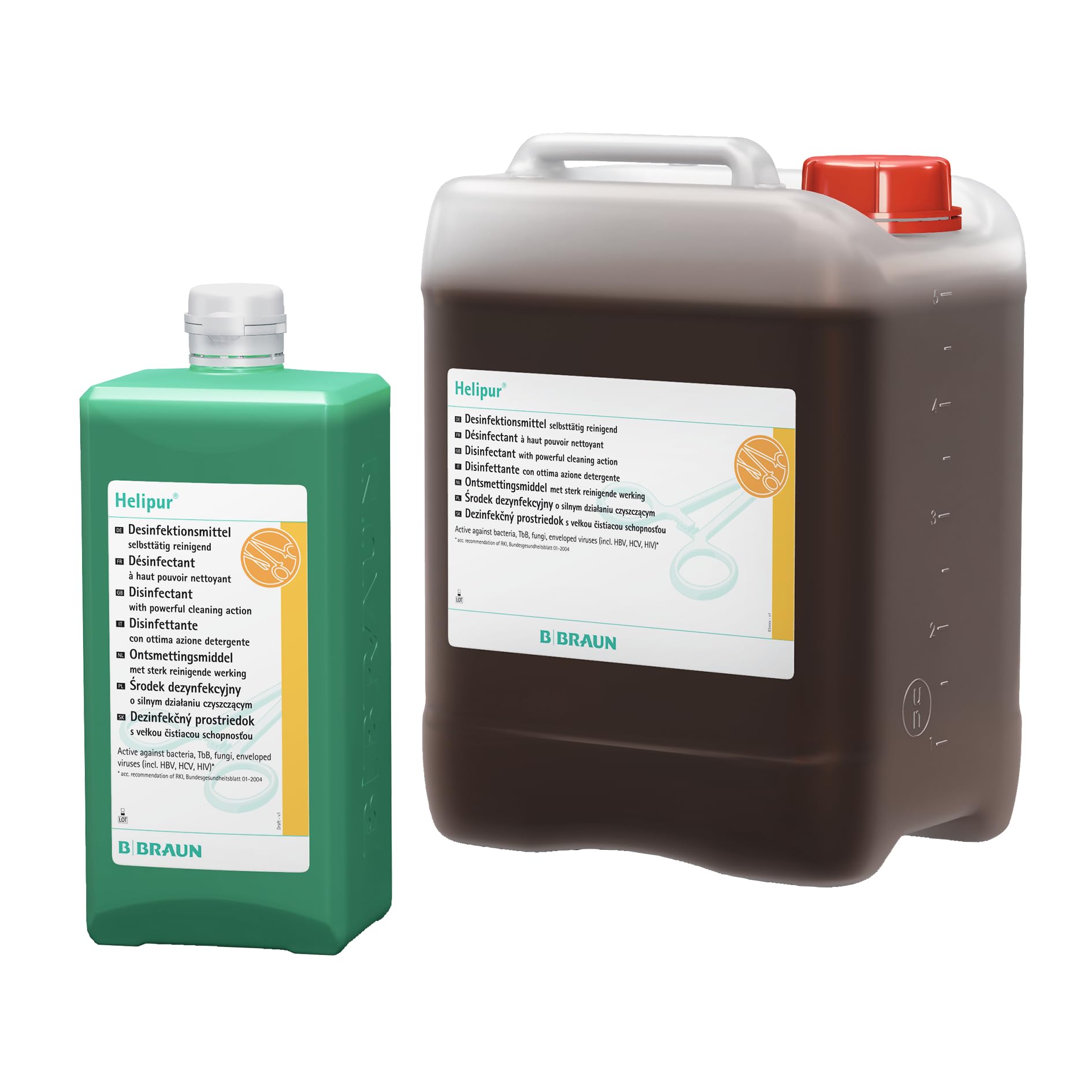 B. Désinfection de l'instrument Braun Helipur® | Bouteille (1 L)