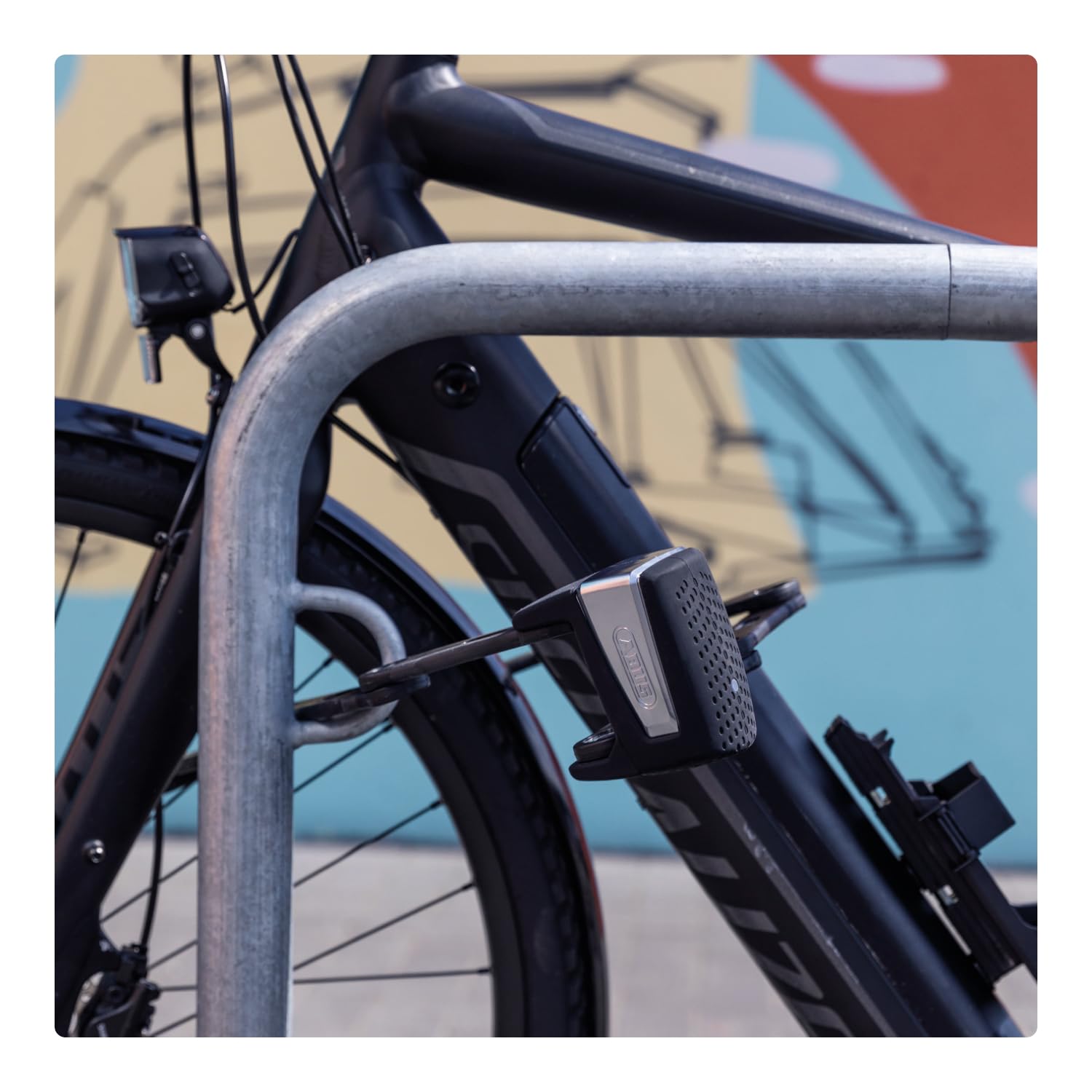 ABUS Lucchetto pieghevole BORDO One™ 6500A - Lucchetto intelligente per bicicletta con allarme - apertura senza chiave tramite smartphone e smartwatch - supporto incluso - livello di sicurezza 15