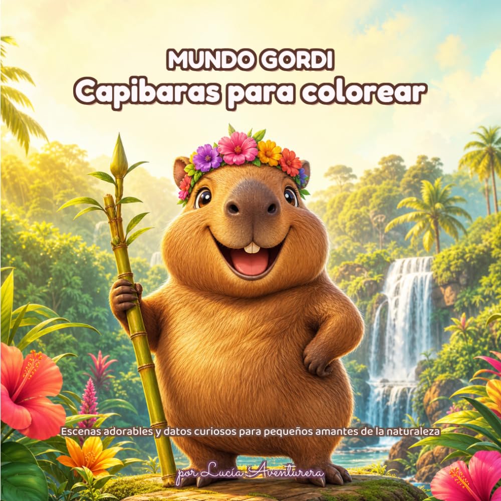 Mundo Gordi: Capibaras: Capibaras Kawaii Divertidas y Educativas para Pequeños Artistas