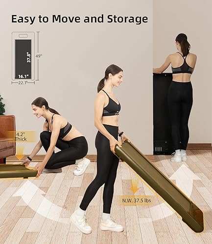 Miniatura 4 de Almohadilla para caminar  Cinta de correr para debajo del escritorio, caminadora para el hogar y la oficina, cinta de correr portátil, caminadora