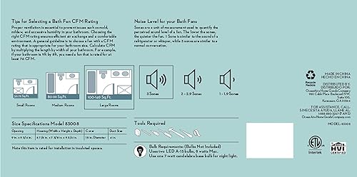 Miniatura 5 de HUNTER 83008 Sona - Ventilador de escape decorativo para baño con luz y luz nocturna, níquel cepillado