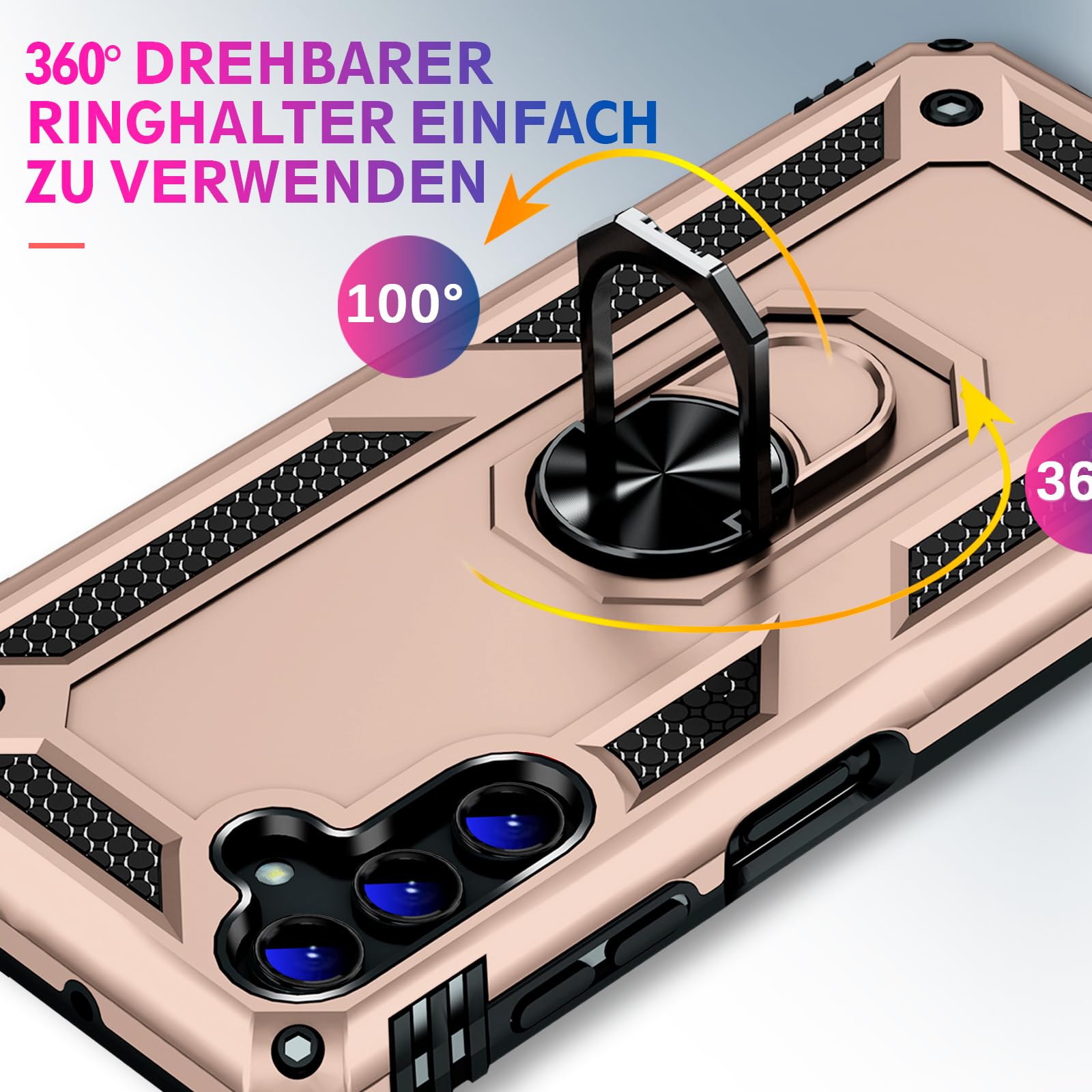 Amazon.com: Heavy Duty Case for Samsung Galaxy S25 Phone Case with Screen  Protector, Military Grade Shockproof Rugged Protective Cover for Samsung S25,  with Metal Ring Magnetic Kickstand (Gold) : Cell Phones &