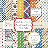 6x6 Pattern Paper Pack – Built Boy Tough - for 7 Scrapbook Premium Specialty Paper Single-Sided 6