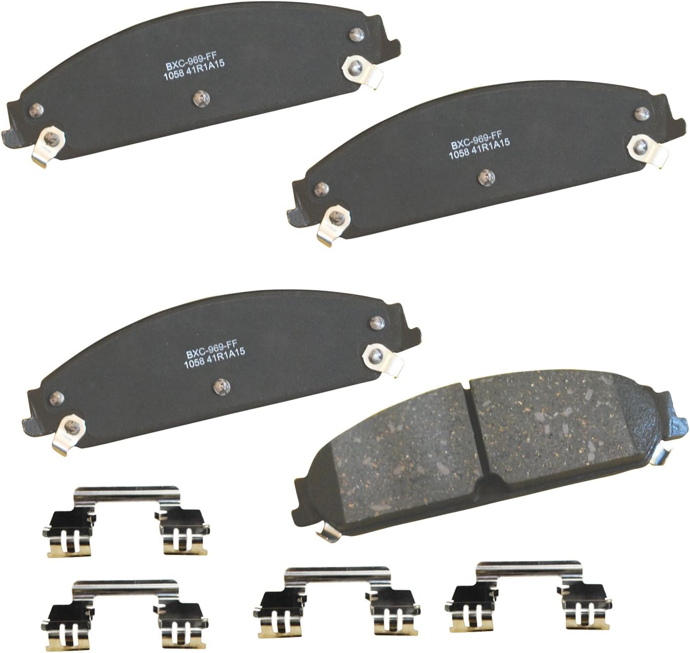 YXPCARS Front & Rear Ceramic Brake Pads For Dodge Challenger/Charger/Magnum & Chrysler 300 - D1056/D1057