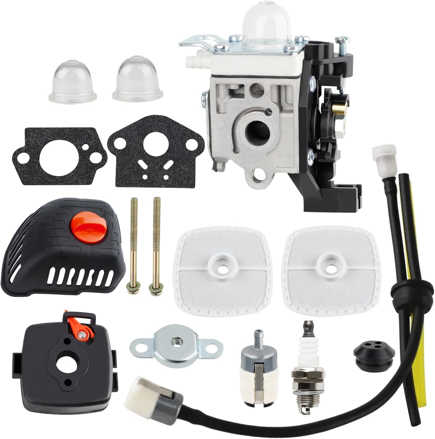 SRM 225 Carburetor for Echo Weedeater SRM-225 GT 225 PAS 225 PE 225 SHC 225 PPF 225 Trimmer SRM 225 Parts with 225 Tune Up Kit Air Filter Case Cleaner Cover