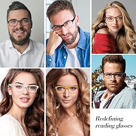 NORPERWIS Reading Glasses 6 Pairs Quality Readers Spring Hinge Glasses for Reading for Men and Women (6 Pack Mix Color -1, 4.00)