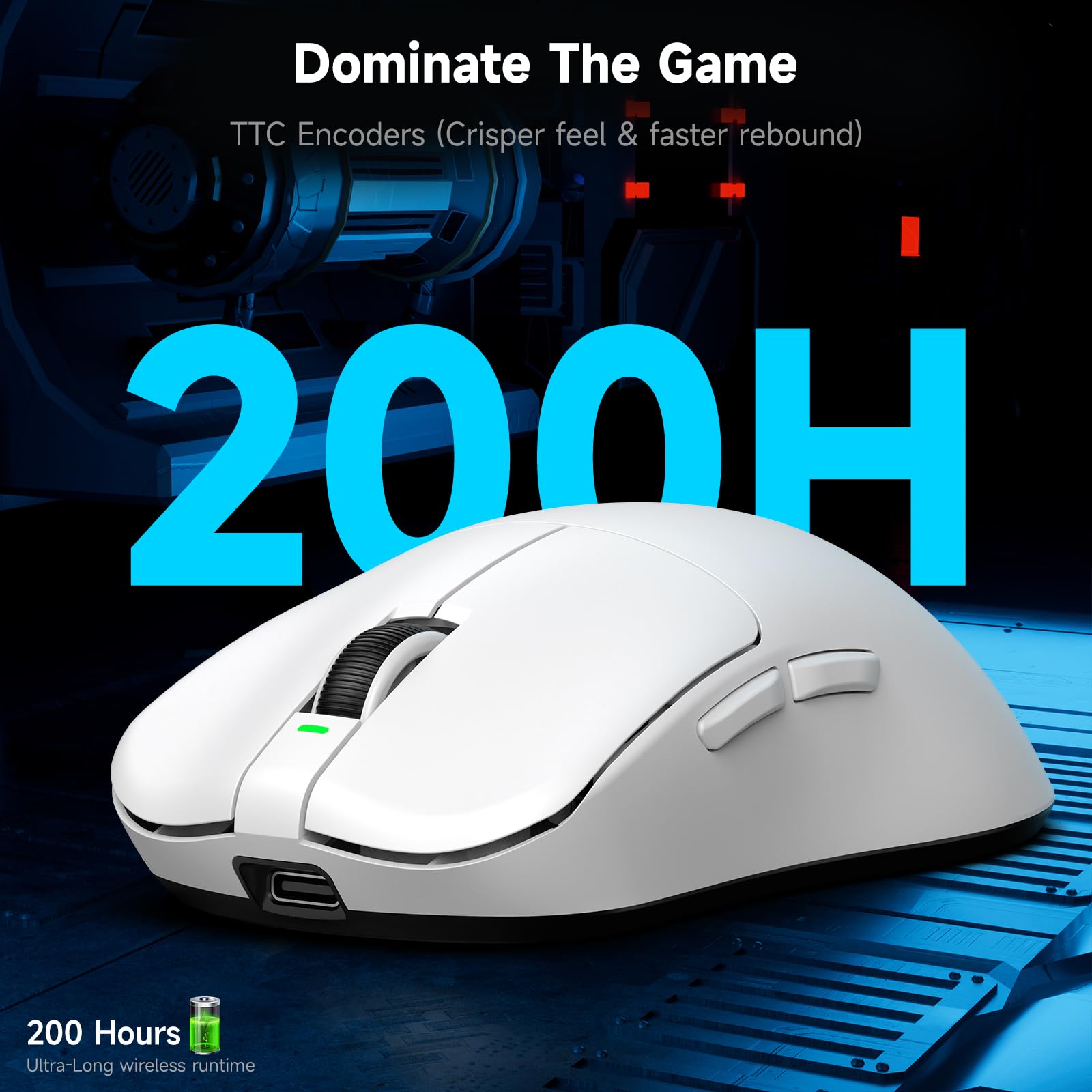 VGN Mouse para jogos sem fio F1 Pro Max – Ultraleve de 55 g
