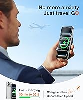 Vista 3 de TORRAS EasyGo 10000mAh Magnetic Portable Charger Power Bank for iPhone, Fast Charging Travel Essential Wireless Battery Pack with Stand Compatible