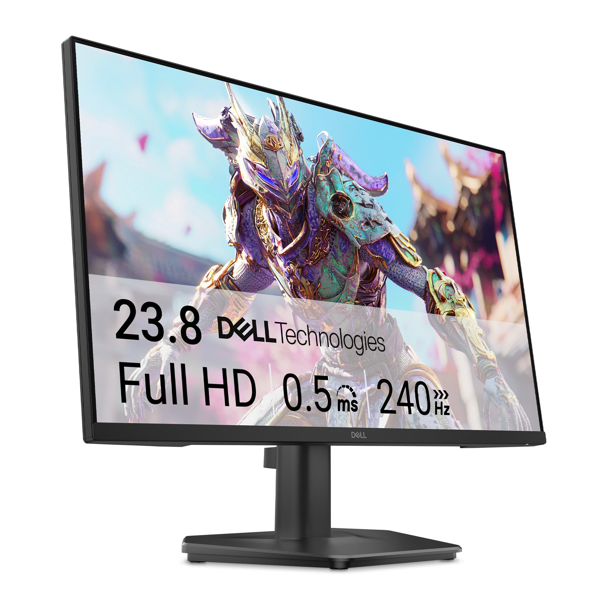 Dell 24 Gaming Monitor - SE2426HG, Full HD (1920 x 1080), 240Hz, Fast IPS, 0.5ms, AMD FreeSync Premium, 99% sRGB, HDR10, VESA (100 x 100 mm), DisplayPort, 2 HDMI, Black