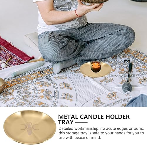 Miniatura 3 de Tarot - Plato de vela de altar, portavelas de astrología, soporte decorativo para velas de pilar, bandeja de velas para el hogar, suministros de