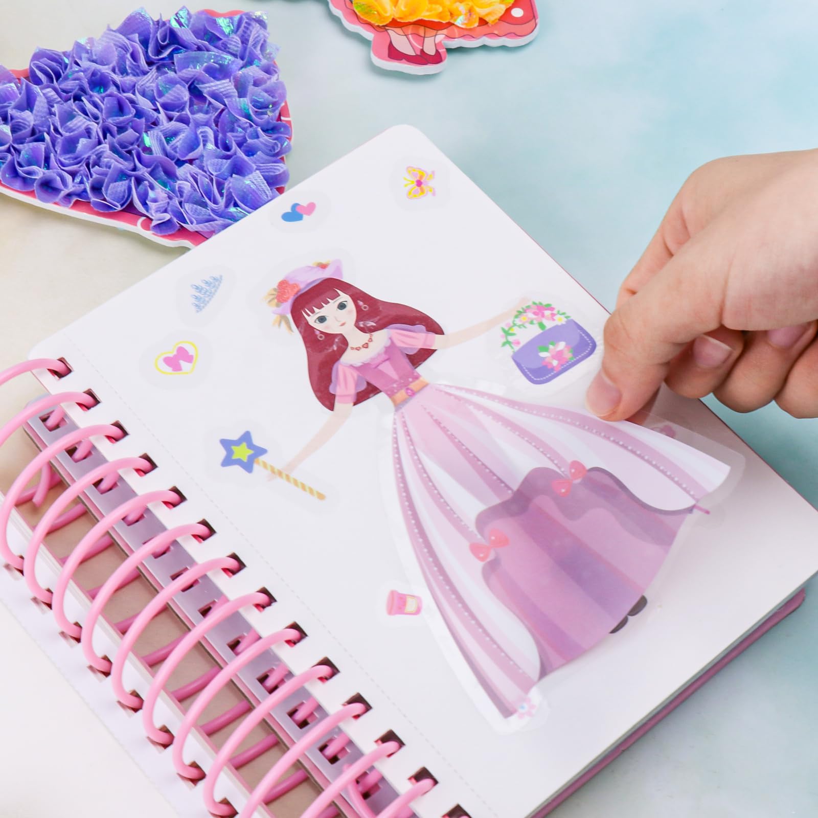 Kkluno Handmalerei-Set Für Kinder – 3D DIY Prinzessin Dress-Up, Poke Art, Pädagogisches Spielzeug