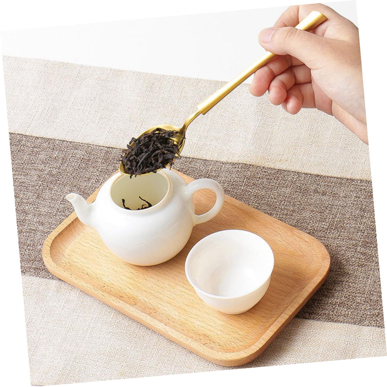 Cabilock Tea Ceremony Set 4pcs Gongfu Tea Tools Matcha Making Tool Stainless Steel