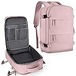 coowoz Travel Backpack For Women Men,Carry On Backpack,Hiking Backpack Waterproof Outdoor Sports Rucksack Casual Daypack travel essentialsPink Purple