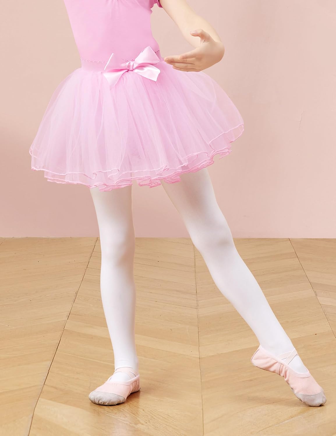 Girls Ballet Dance 4 Layers Fluffy Tulle Tutu Party Princess Tutu Skirts