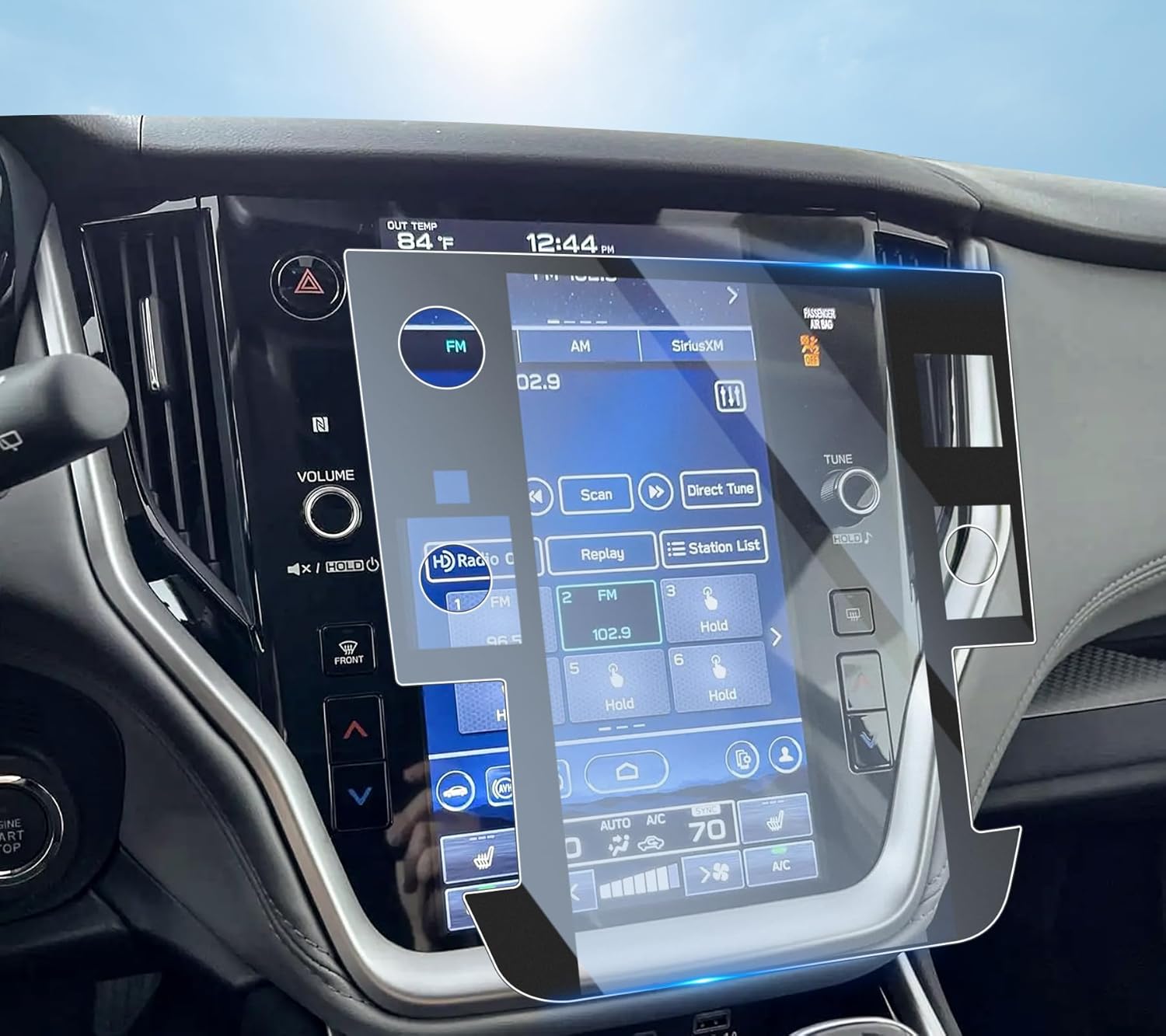 SHAOHAO for 2025 Subaru Outback Anti Glare Screen Protector for 2020 2021 2022 2023 2024 2025 Subaru Outback & Legacy Accessories 11.6 Inch 9H Hardness Matte Glass Anti Fingerprint & Scratch