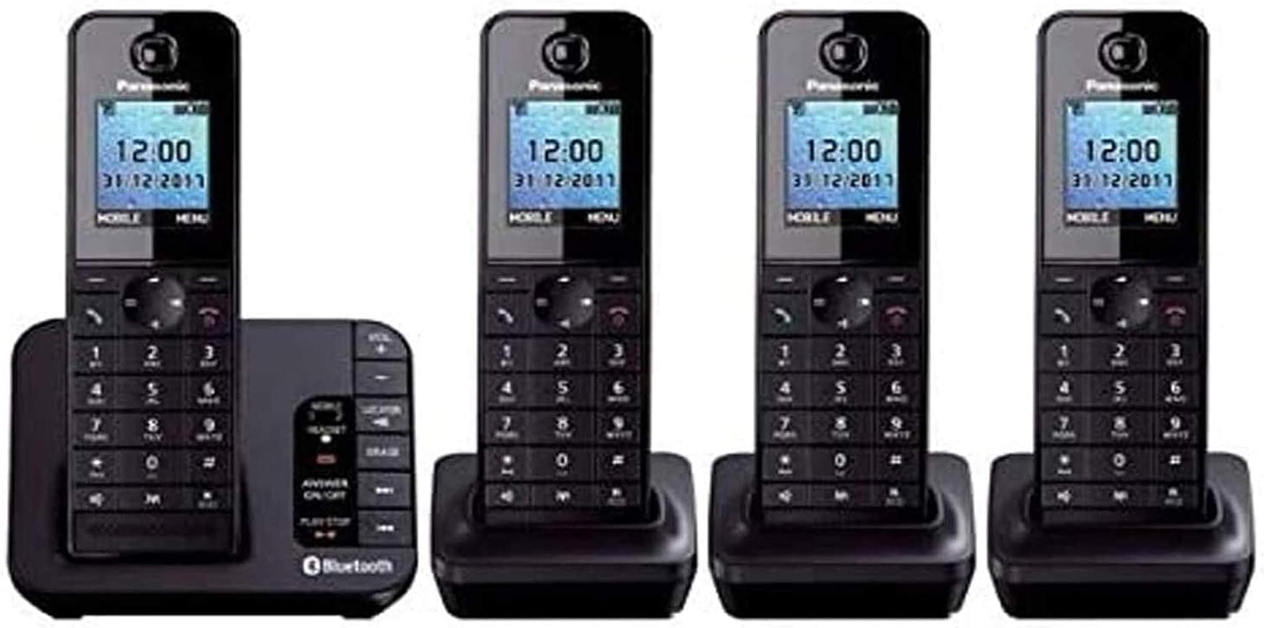 Panasonic KX-TGH264EB - Link to Mobile - Cordless Quad Dect Phone - Nuisance Block